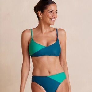 Summersalt Colorblock Bikini in Teal and Green